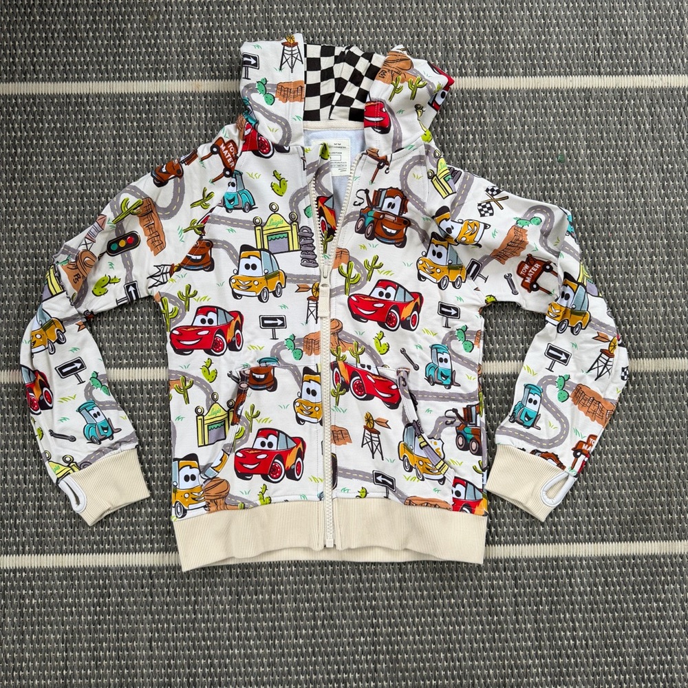 Little Sleepies CARS Radiator Springs Bamboo Viscose Zip Hoodie Jacket